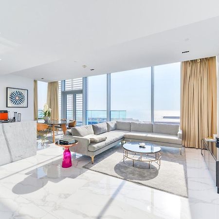 Luxe 3 Bedroom Oceanfront Apartment In The Heart Of Bluewaters Island Дубай Экстерьер фото