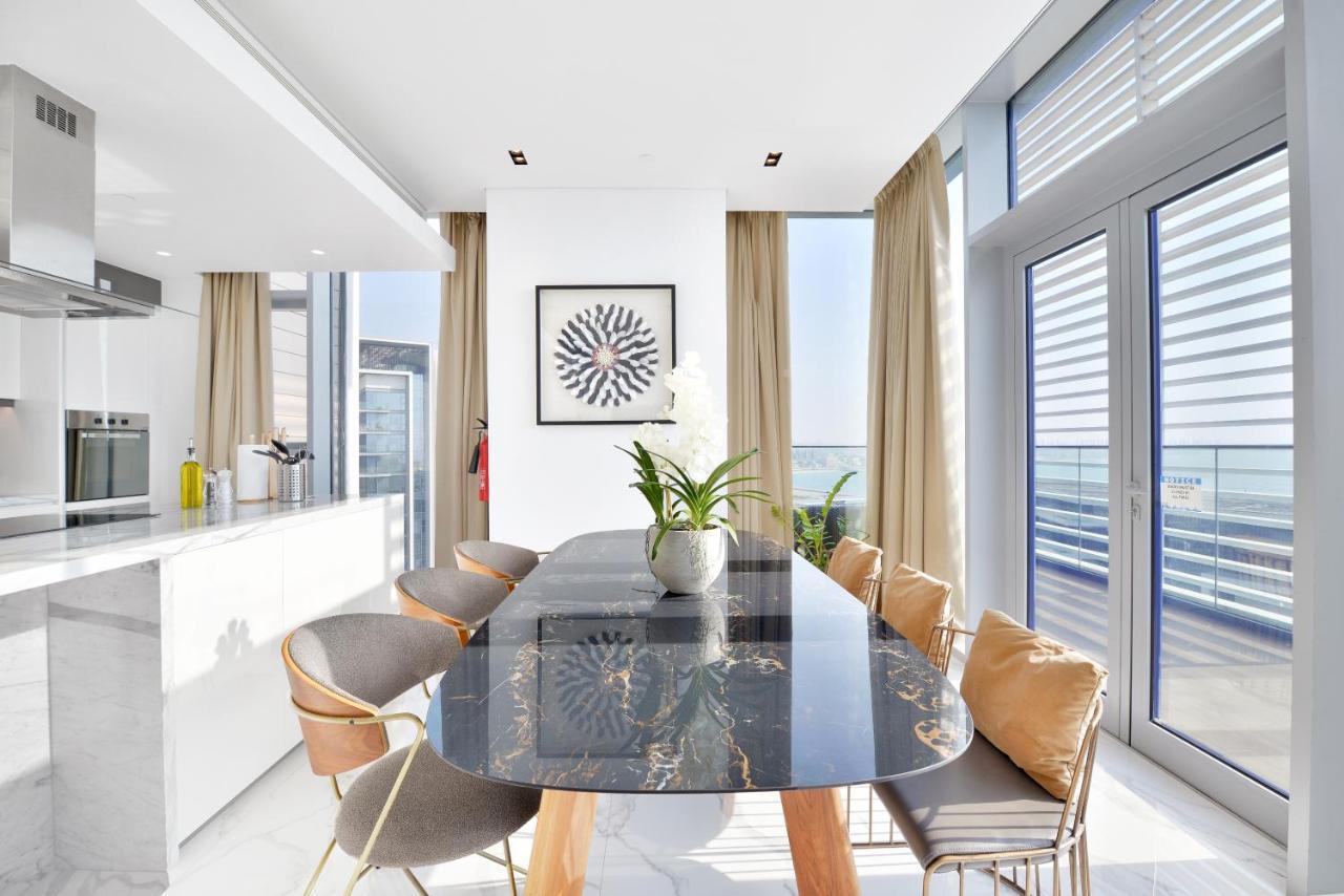 Luxe 3 Bedroom Oceanfront Apartment In The Heart Of Bluewaters Island Дубай Экстерьер фото